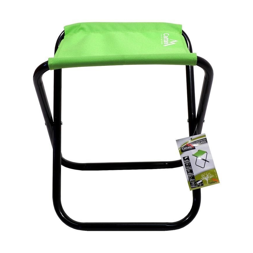 Раскладной стул для кемпинга зеленый/черный