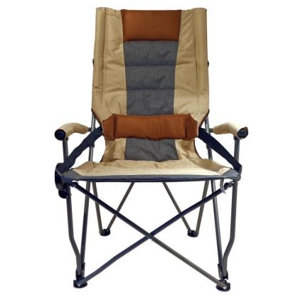 Раскладной стул для кемпинга коричневый