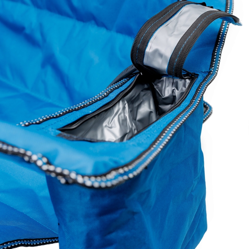 Раскладной туристический стол + 2x кресло синий