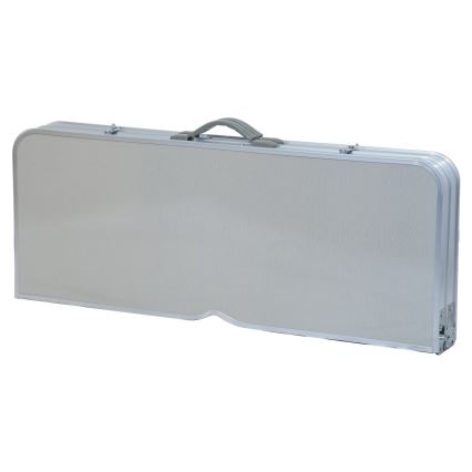 Раскладной туристический стол со стульями белый/матовый хром