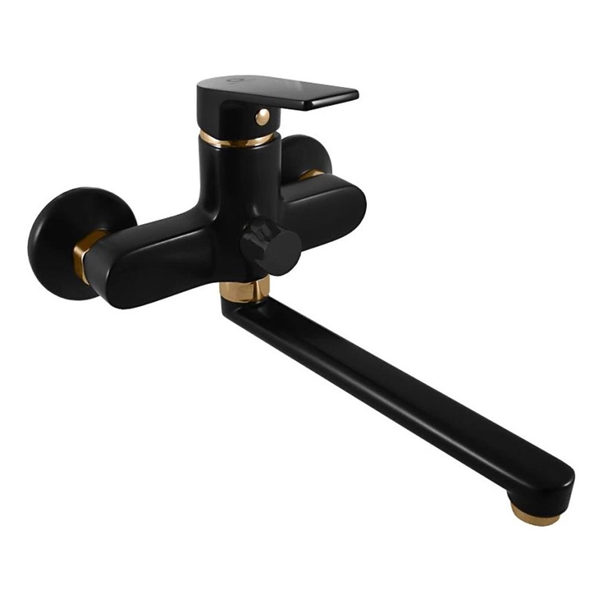 RAV Slezák CO153.5CMATZ - Змішувач для ванни COLORADO чорний/золотий