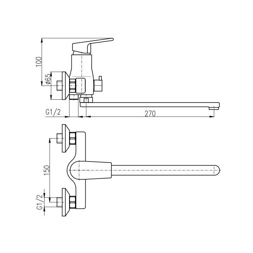 RAV Slezák CO153.5CMATZ - Змішувач для ванни COLORADO чорний/золотий