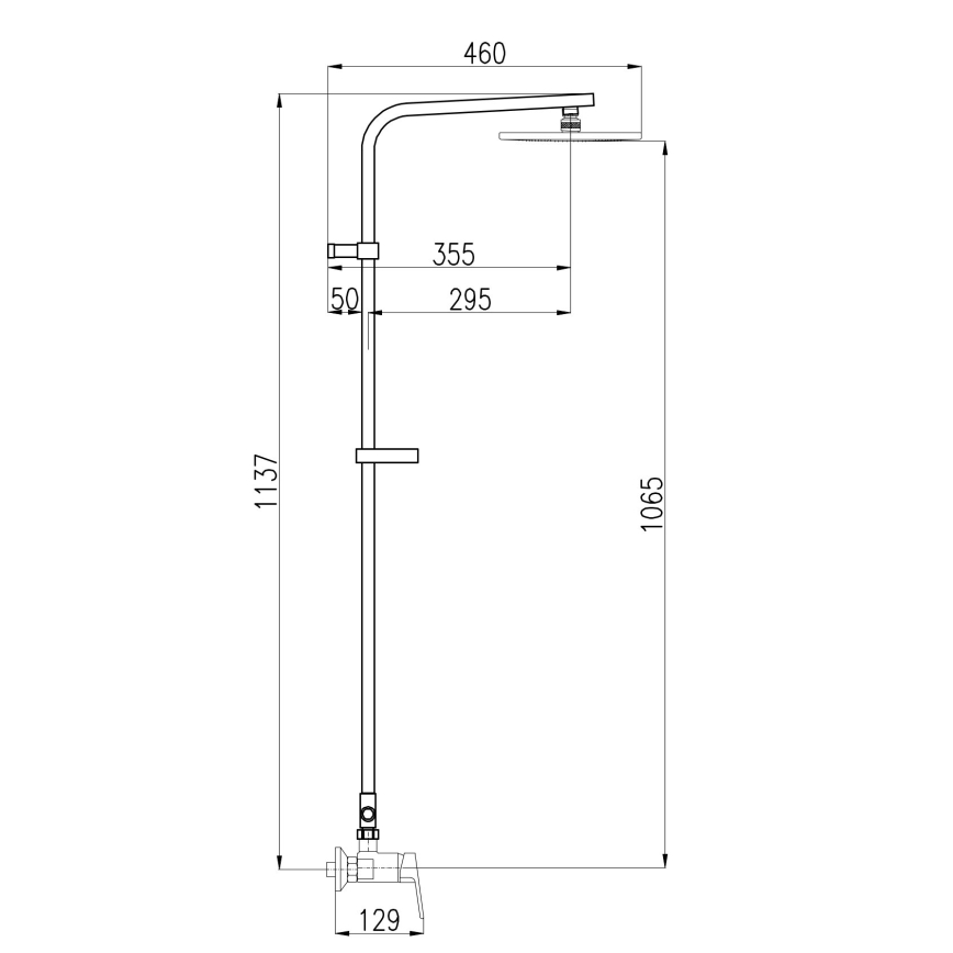 RAV Slezák CO182.5/6 - Душовий комплект зі змішувачем COLORADO, глянцевий хром