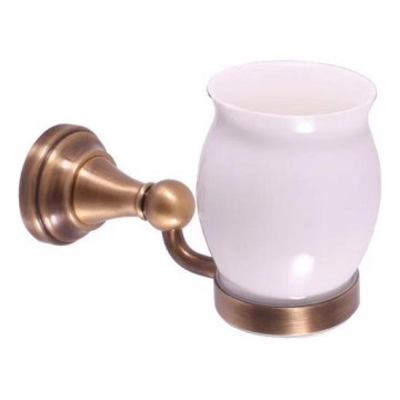 RAV Slezák MKA0201SM - Держатель для зубных щёток MORAVA RETRO, патинированная латунь