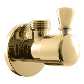 RAV Slezák RV0112Z - кутовий вентиль RETRO, глянцеве золото