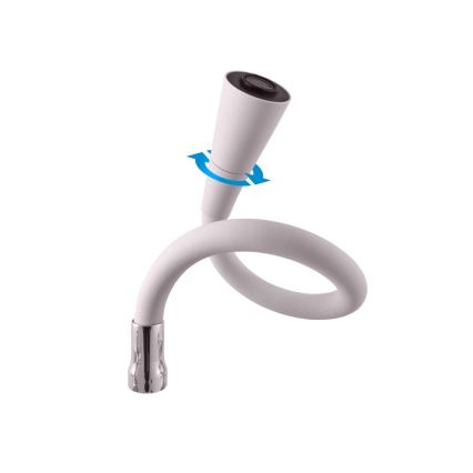 RAV Slezák SA006.0/13S - Смеситель для мойки с гибким изливом SAZAVA 35,6 cm серый/глянцевый хром