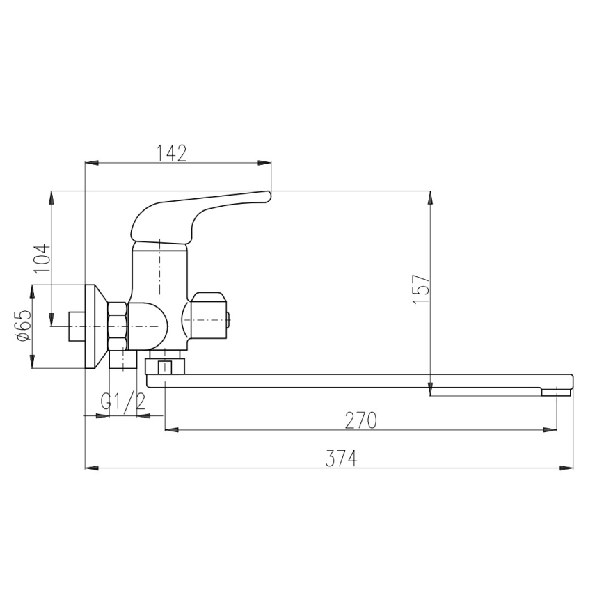 RAV Slezák SA053.5 - Ванний змішувач SAZAVA, полірований хром