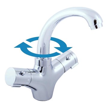 RAV Slezák TRM26.0 - Термостатический смеситель для раковины TERMO, 23,5 см, полированный хром