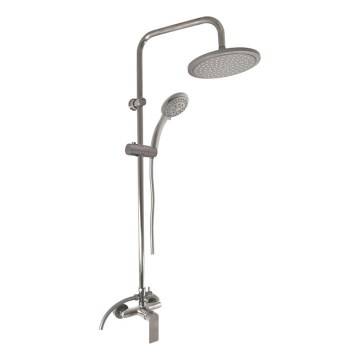 РАВ Слезак НЛ182.5/7МГЛ - Душовий комплект зі змішувачем НІЛ глянцево-сірий