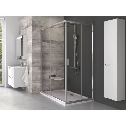 Ravak B8F0000060 - Откидное душевое сиденье OVO черное