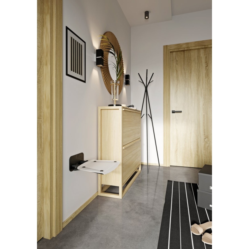 Ravak B8F0000060 - Откидное душевое сиденье OVO черное