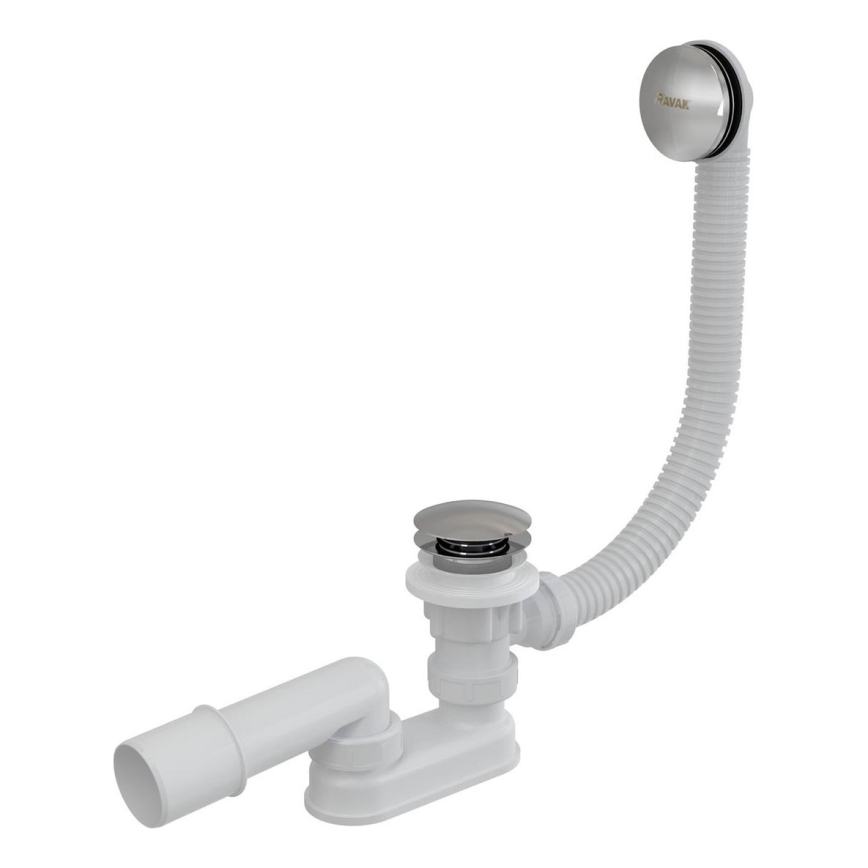 Ravak X01377 - Комплект зливу та переливу для ванни, глянцевий хром