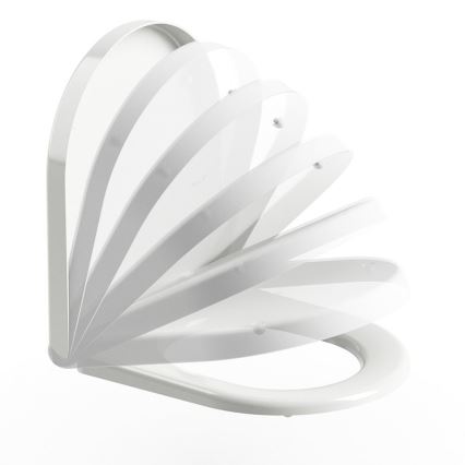 Ravak X01549 - Сиденье для унитаза SoftClose UNI CHROME, белое
