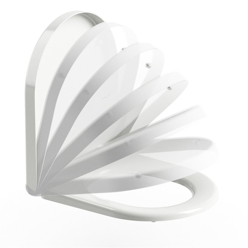 Ravak X01549 - Сиденье для унитаза SoftClose UNI CHROME, белое