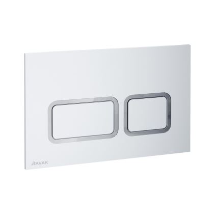 Ravak X01739 - кнопка смыва TWIN 24,7x16,5 см белая