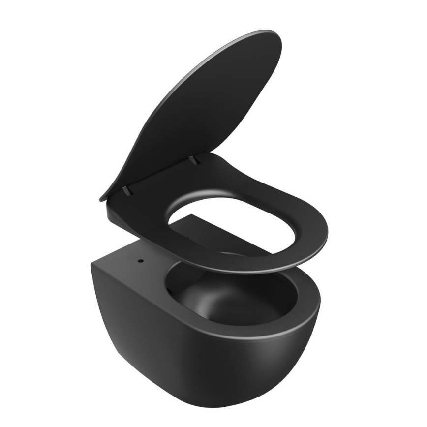 Ravak X01795 - Сиденье для унитаза SoftClose CHROME, чёрное