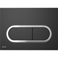 Ravak X01797 - кнопка смыва 24,7x16,5 см CHROME чёрная
