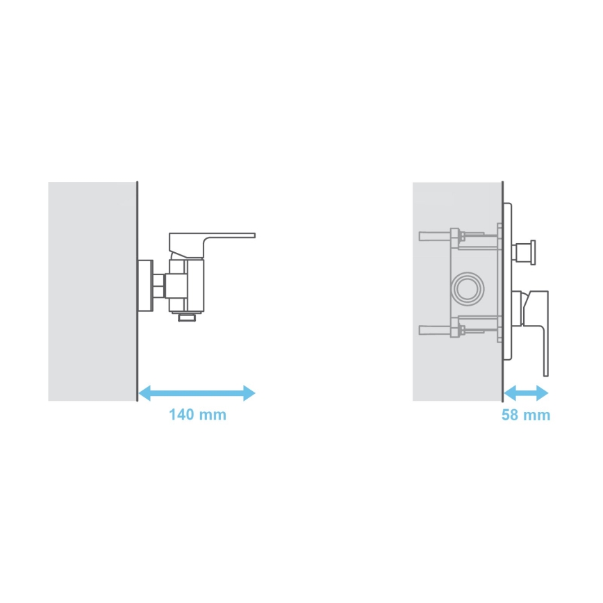 Ravak X070052 - Базовый корпус для встраиваемых смесителей R-BOX 15,2x11,9 см