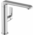 Ravak X070125 - смеситель для умывальника/кухонной мойки FLAT 26,2 см, глянцевый хром
