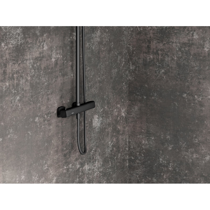 Ravak X070160 - Душевой комплект с термостатическим смесителем FREE чёрный