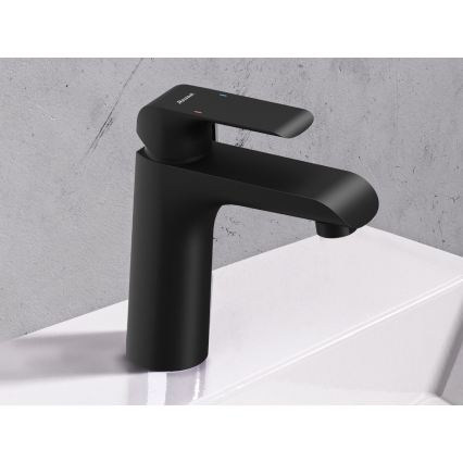 Ravak X070173 - Змішувач для умивальника FLAT 15,1 см матовий чорний