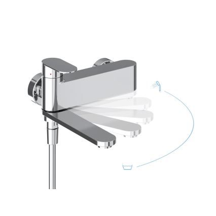 Ravak X070451 - Смеситель для ванны CHROME, полированный хром