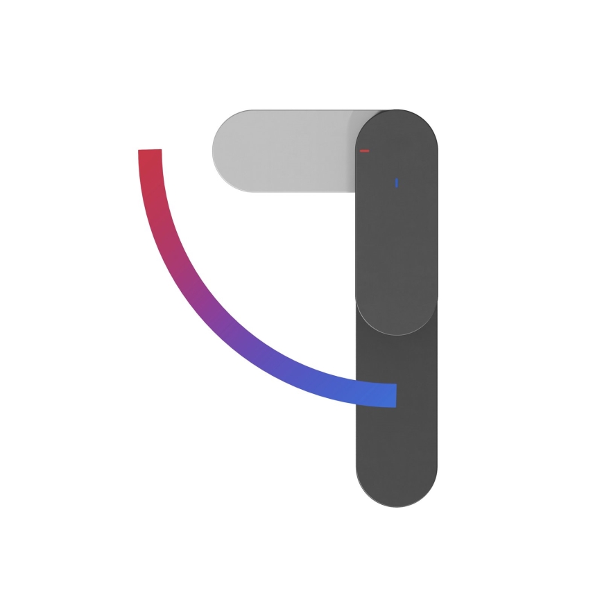 Ravak X070461 - Смеситель для раковины CHROME 30 см, чёрный