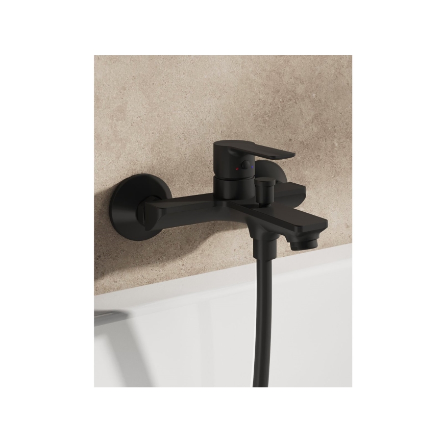 Ravak X070491 - Ванний змішувач SOLAR чорний