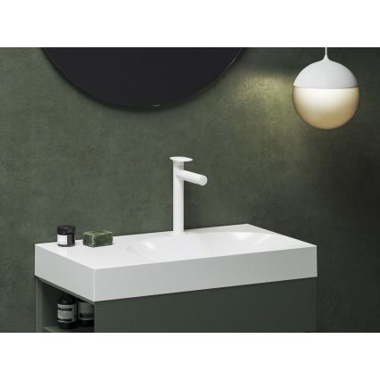 Ravak X070566 - Раковинный смеситель SPRING 25,4 см белый