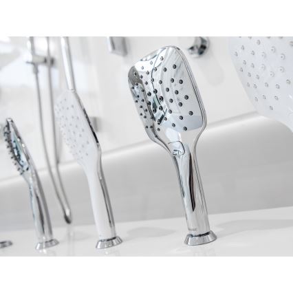 Ravak X07P348 - Ручна лійка для душу з кнопкою, блискучий хром