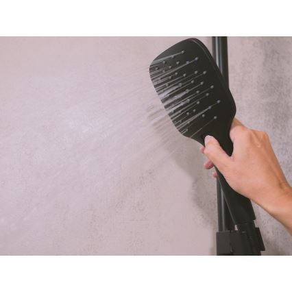 Ravak X07P569 - чёрная ручная душевая лейка с кнопкой