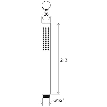 Ravak X07P573 - Ручна лійка AIR чорна