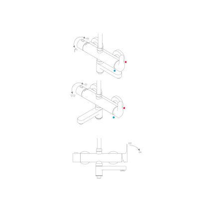 Ravak X07P642 - Душевой комплект с смесителем, полированный хром