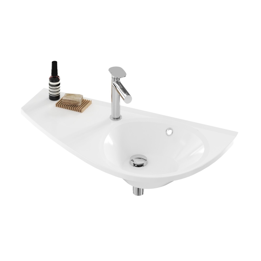 Ravak XJ1L1100000 - Підвісна раковина AVOCADO 85x45 cm литий мармур/білий