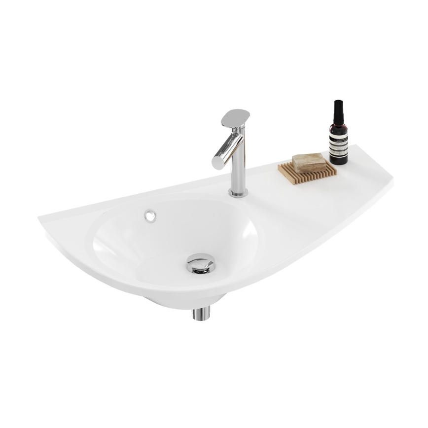 Ravak XJ1P1100000 - Подвесная раковина AVOCADO 85x45 см литой мрамор/белая