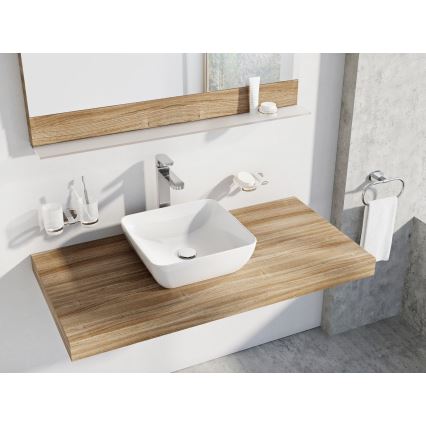 Ravak XJX01138001 - Накладная раковина UNI SLIM 38x38 см, керамическая, белая