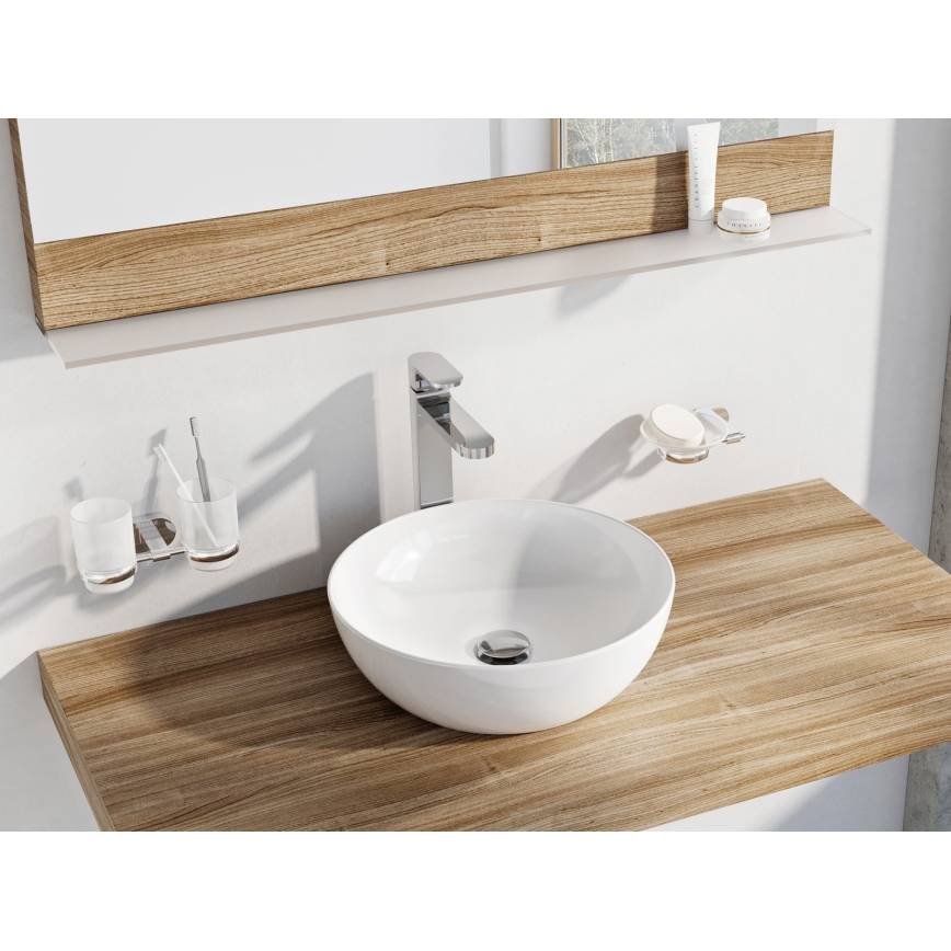 Ravak XJX01140003 - Накладная раковина UNI SLIM Ø 40 см, керамика/белая