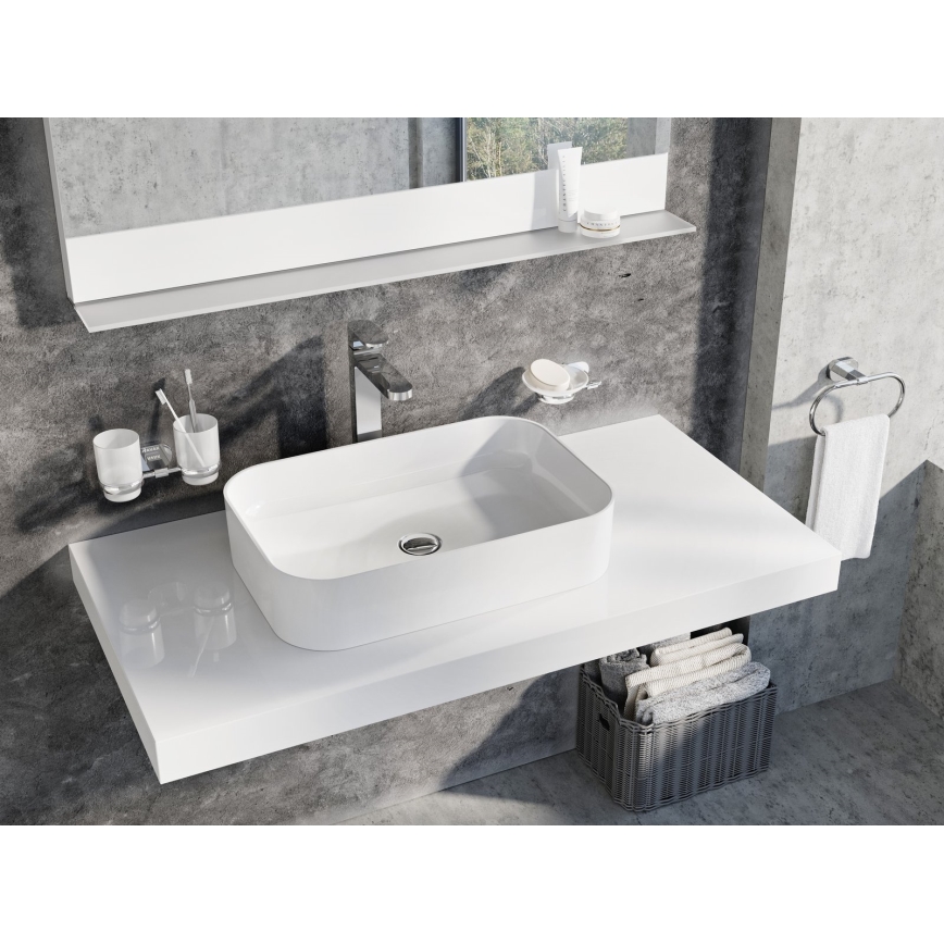 Ravak XJX01155002 - Раковина накладная CERAMIC SLIM 55x37 см керамика/белая