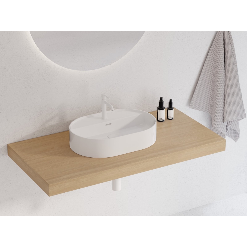 Ravak XJX01155003 - Накладна раковина CERAMIC SLIM 55x40 см, кераміка/біла