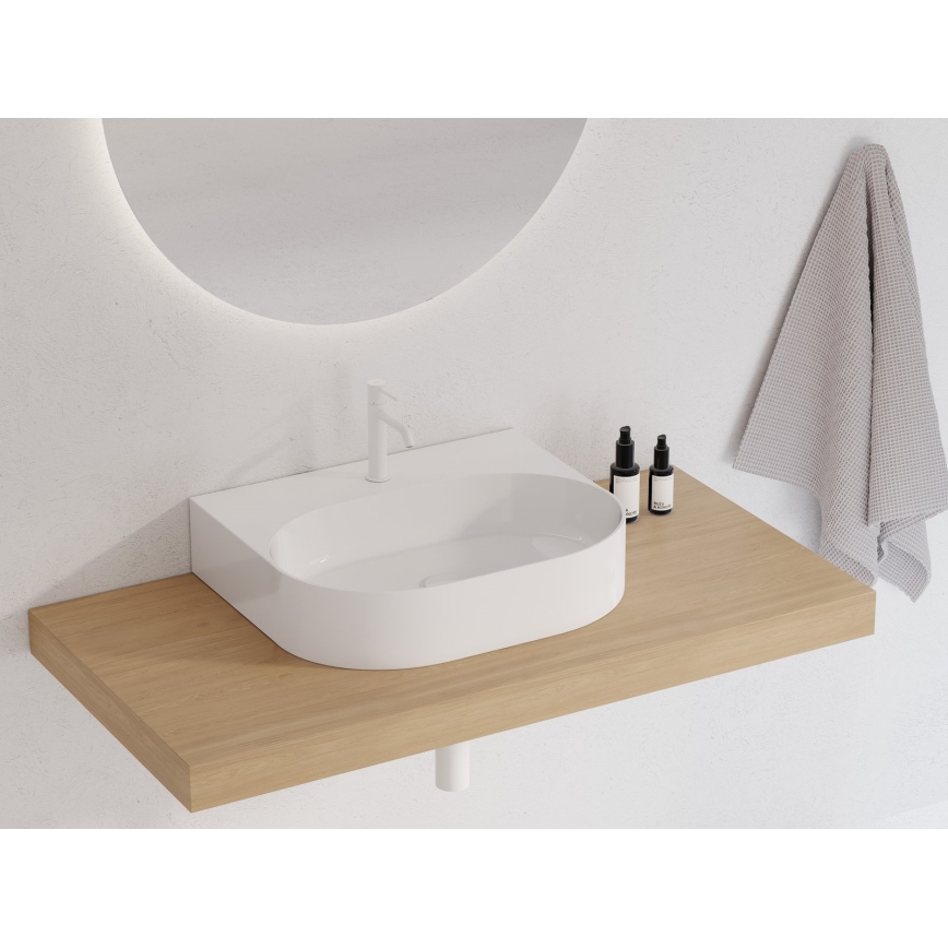 Ravak XJX01155004 - Накладний умивальник CERAMIC SLIM 55×45 см, кераміка/білий