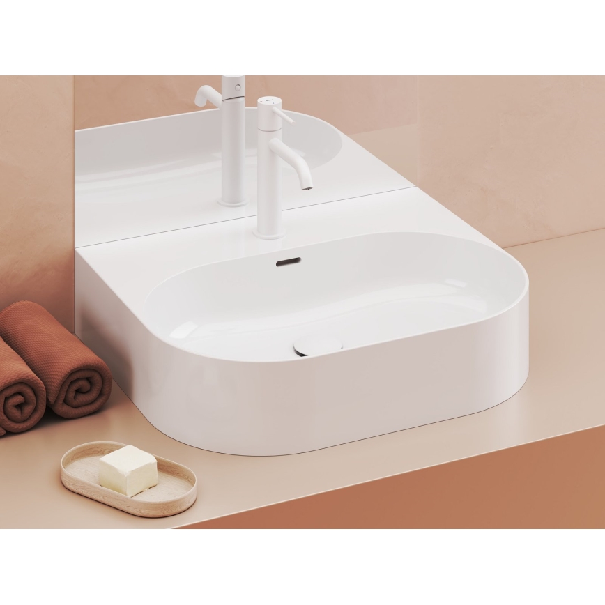 Ravak XJX01155004 - Накладний умивальник CERAMIC SLIM 55×45 см, кераміка/білий