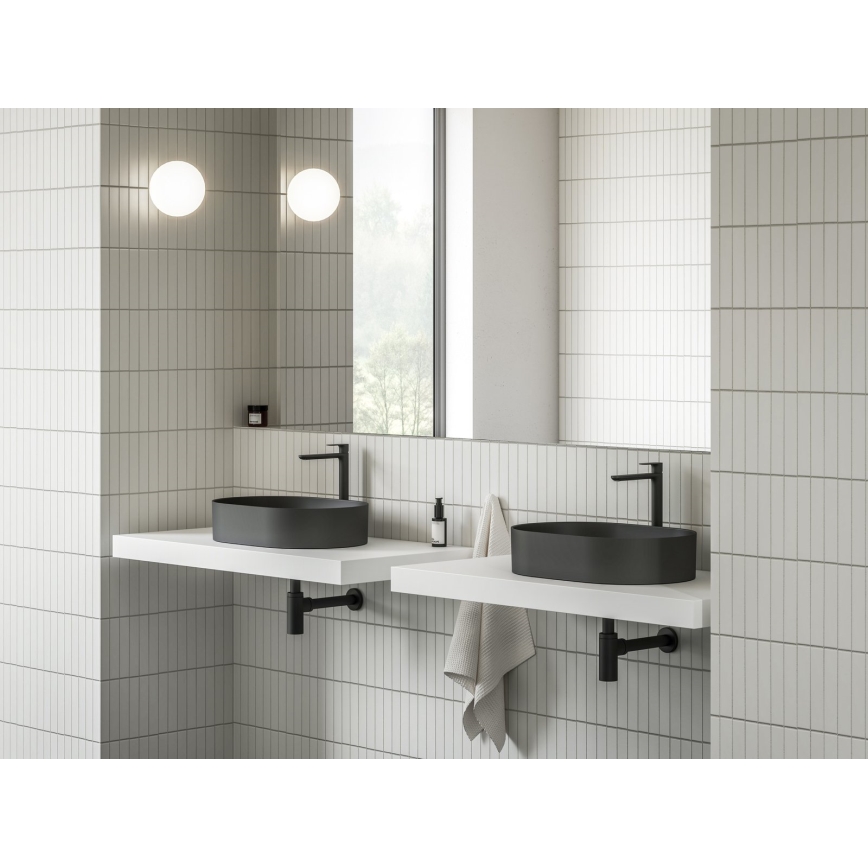 Ravak XJX0D155000 - Умивальник для стільниці CERAMIC SLIM 55x37 см кераміка/чорний