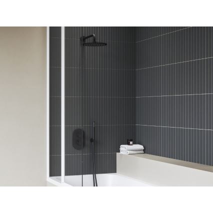 Ravak X070469 - термостатичний душовий змішувач для прихованого монтажу CHROME, чорний