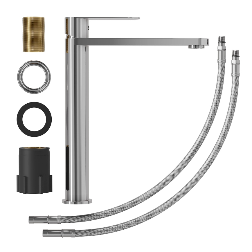 Раковинный смеситель TARNBY 27,3 см, блестящий хром