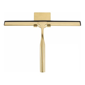 REA-72069 - Водосгон для стекла с держателем шлифованное золото