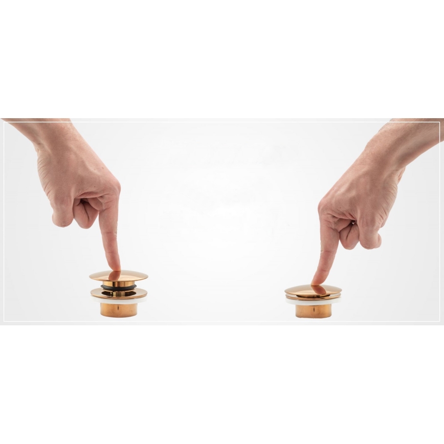 REA-A5215 - Сифон для умивальника з клапаном CLICK-CLACK, діаметр 6,4 см, матовий чорний