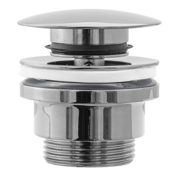 REA-A5217 - Зливна пробка для умивальника CLICK-CLACK, діаметр 6,4 см, блискучий хром