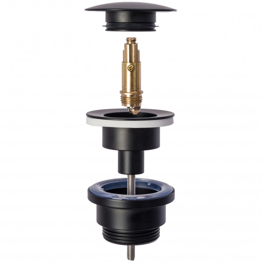 REA-A5218 - Донный клапан CLICK-CLACK, диаметр 6,4 см, черный
