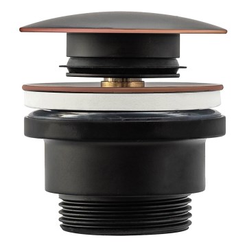 REA-A5218 - Зливна пробка CLICK-CLACK, діаметр 6,4 см, чорна