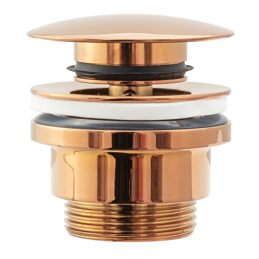 REA-A533A - Злив для умивальника CLICK-CLACK, діаметр 6,4 см, рожеве золото